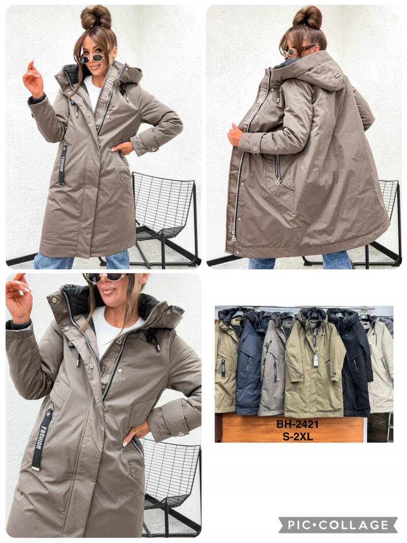 Kurtki damskie cienki Roz S-2XL, 1 Kolor Paczka 5 szt